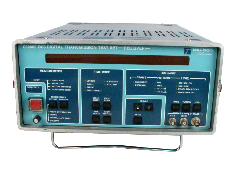 Tau-Tron S5200E DS3 Digital Transmission Test Set Transmitter 