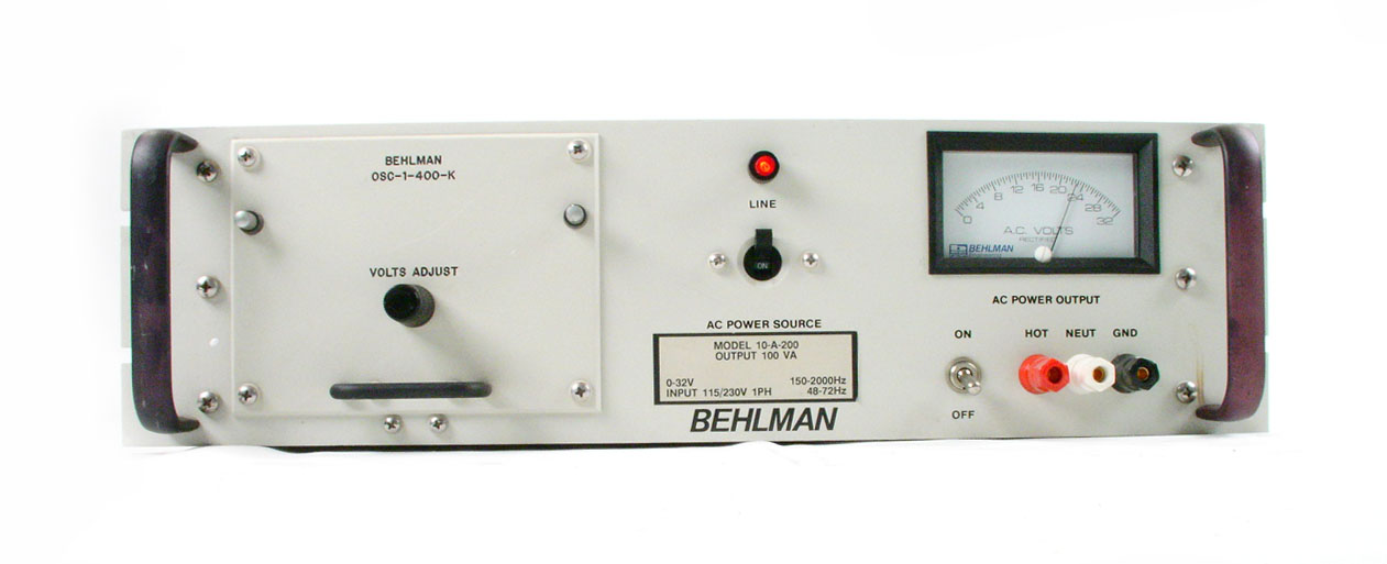 Behlman 10-A-200 for sale