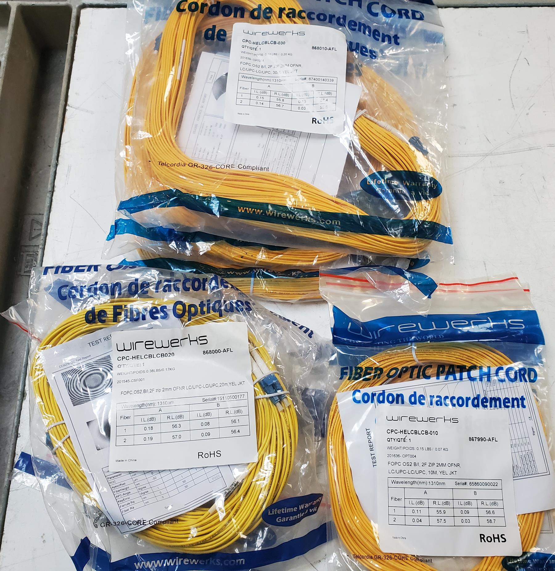 AccuSource LC/UPC duplex patchcord lot just arrived