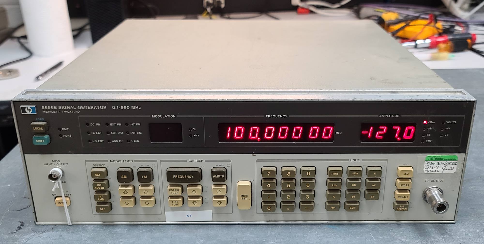 HP / Agilent 8656B just arrived