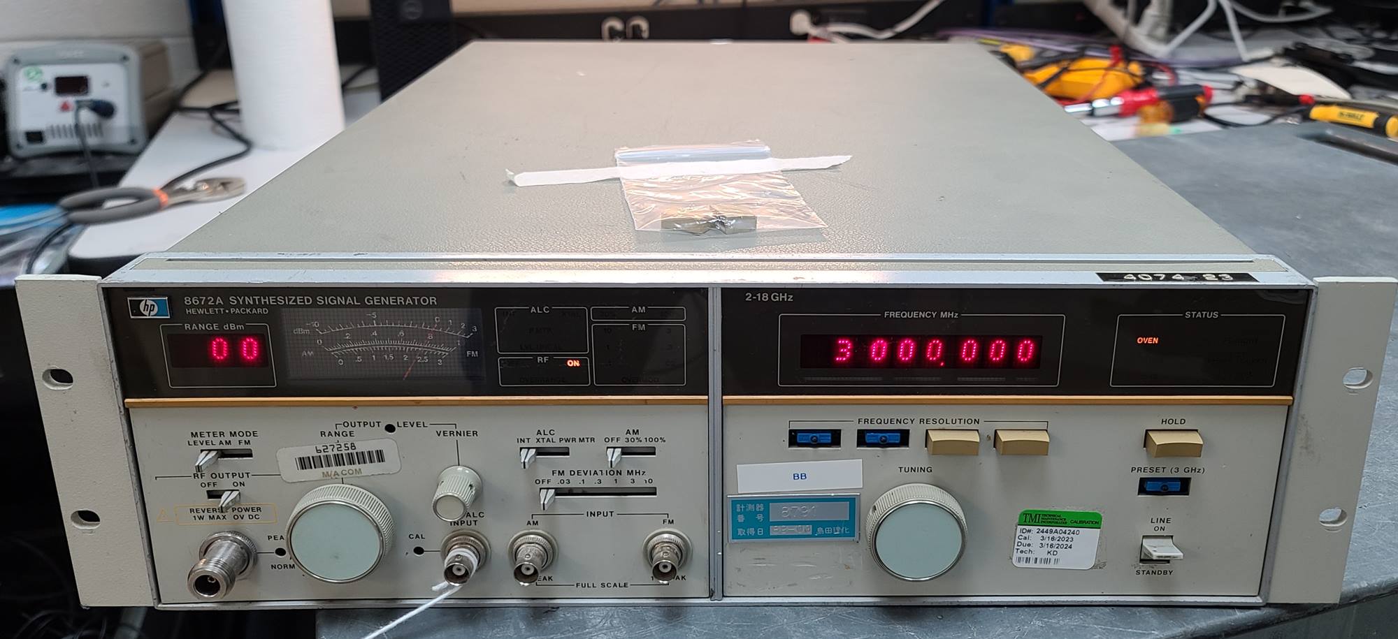 HP / Agilent 8672A just arrived