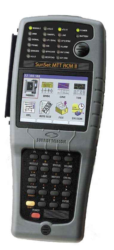 Details about   Sunrise Telecom SunSet MTT Handheld Tester W/ Dual T1 Module SSxDSL-8 