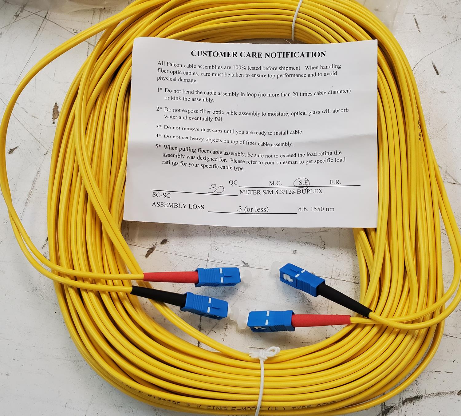 AccuSource SC/UPC patchcord lot for sale